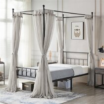 Canopy bed online frame twin